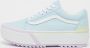 Vans Gestapelde Lage Sneaker Pastel Wit Multicolor Dames - Thumbnail 3