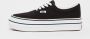 Vans Comfortabele Lage Schoen Zwart Wit Canvas Black Dames - Thumbnail 3