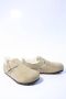 Birkenstock LONDON SHEARLING SUEDE LEATHER Dames pantoffelsHeren pantoffels Taupe - Thumbnail 5