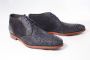 Floris van Bommel Dressed nubuck veterschoenen blauw - Thumbnail 3