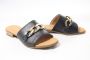 Gabor Metalen Ketting Dames Slippers Zwart Black Dames - Thumbnail 4