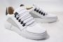 Nubikk Roque Roman Men White Black Leather Lage sneakers - Thumbnail 4