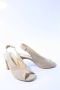 PAUL GREEN Slingbacks Dames 6038 Maat: 39 Materiaal: Suède Kleur: Beige - Thumbnail 4