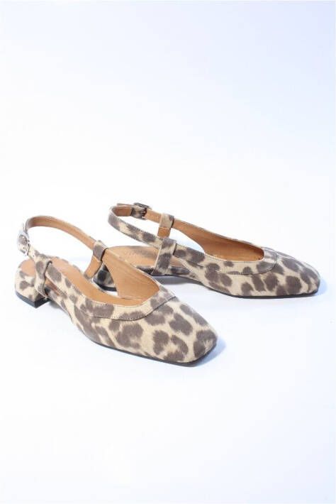 Via vai Dames slingback bruin