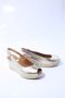 VIGUERA Espadrilles Dames Damesschoenen Leer Sleehak Hoogte 2013 met Goud - Thumbnail 2