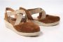 Viguera Dames espadrilles cognac - Thumbnail 1