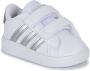 Adidas Sportswear Grand Court 2.0 sneakers wit matzilver Imitatieleer 20 - Thumbnail 5