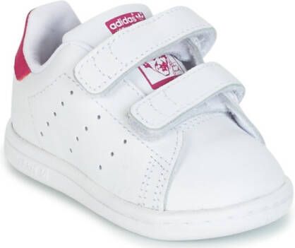 Adidas Originals Stan Smith CF I leren sneakers wit roze