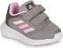 Adidas tensaur run 2.0 cf hardloopschoenen grijs roze kinderen - Thumbnail 1