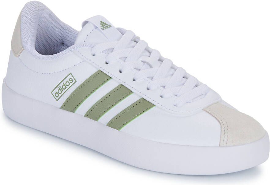 Adidas VL Court 3.0 Wit-Groene Sneaker