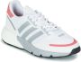 Adidas Originals ZX 1K Boost Schoenen Cloud White Silver Metallic Hazy Rose Dames - Thumbnail 4