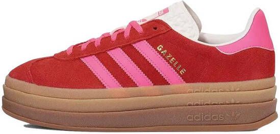 Adidas Sneakers Gazelle Bold Collegiate Red Lucid Pink