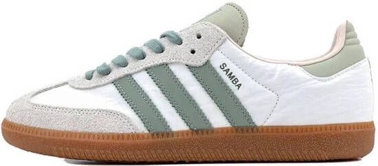 Adidas Sneakers Samba OG Cloud White Silver Green