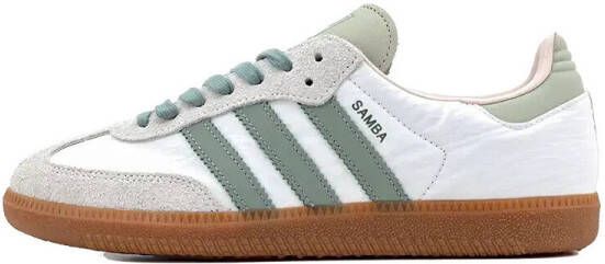 Adidas Sneakers Samba OG Cloud White Silver Green