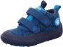 Affenzahn Kid's Happy Smile Knit Lowboot Beer Sneakers blauw - Thumbnail 1