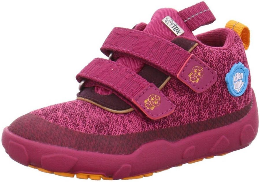 Affenzahn Kid's Happy Smile Knit Lowboot Vogel Sneakers purper