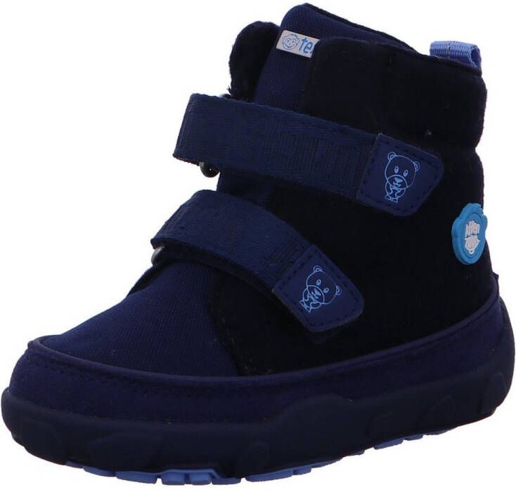 Affenzahn Kid's Comfy Walk Wolle Midboot Bär Winterschoenen blauw