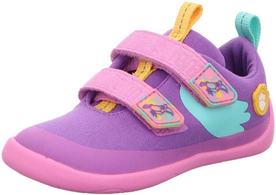 Affenzahn Kid's Cotton Lucky Barefootschoenen creative tukan purper