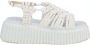 AGL Witte Flatform Sandalen voor Vrouwen White Dames - Thumbnail 2