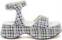 AGL Flat Sandals Blauw Dames - Thumbnail 2