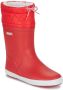 Aigle Giboulee 2 Rouge Blanc Regenlaarzen Rood - Thumbnail 3