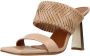 Albano Heeled Mules Black White Beige Dames - Thumbnail 6