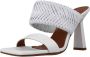 Albano Heeled Mules Black White Beige Dames - Thumbnail 5