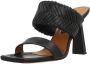 Albano Heeled Mules Black White Beige Dames - Thumbnail 2