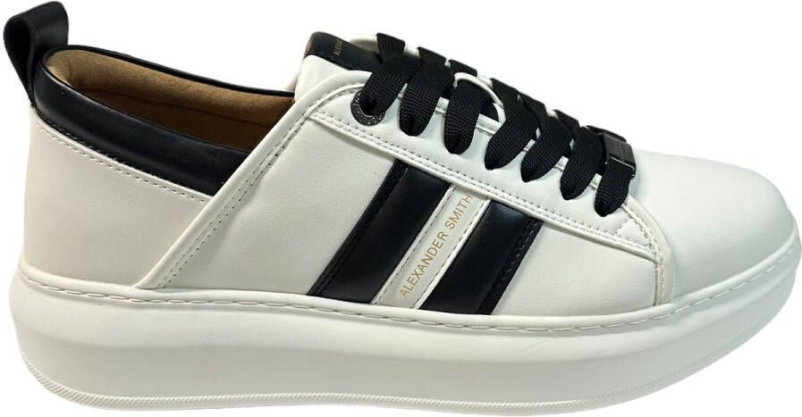 Alexander Smith Zwarte Inzet Sneakers White Heren