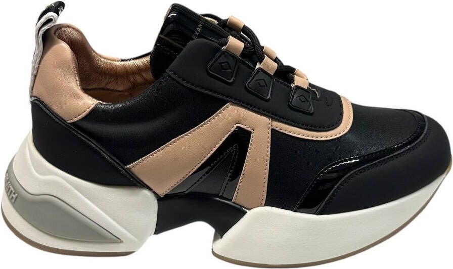 Alexander Smith Marble Lage sneakers Leren Sneaker Dames Zwart