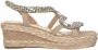 Alma en Pena Beige Casual Damessandalen met Hemp Sole Beige Dames - Thumbnail 2