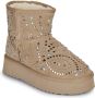 Alma en Pena Bont bootie met studs Beige Dames - Thumbnail 2