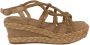 Alma en Pena Beige Casual Dames Sandalen Hennepzool Beige Dames - Thumbnail 2