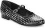 ALOHAS Zwarte leren balletflats Multicolor Dames - Thumbnail 2