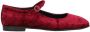 Alpe Casual Velvet Ballet Flats Burgundy Red Dames - Thumbnail 2