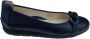 Ara Blauwe Leren Ballerina Pump Blue Dames - Thumbnail 3