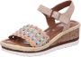 Ara Comfortabele Beige Mix Damessandaal Multicolor Dames - Thumbnail 3