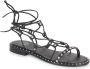 Ash Klassieke Gladiator Sandalen Zwart Dames - Thumbnail 3