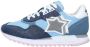 Atlantic stars Blauwe Leren en Stoffen Dames Sneakers Blue Dames - Thumbnail 2