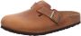 Birkenstock Klassieke Lederen Clog Brown - Thumbnail 15