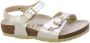 Birkenstock RIO BF PEARL WHITE Meisjes Slippers Kinderslippers Wit beige - Thumbnail 3