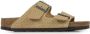 Birkenstock Arizona Lederen Slippers Beige - Thumbnail 2