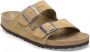 Birkenstock Arizona Lederen Slippers Beige - Thumbnail 10