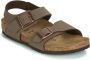 Birkenstock New York Junior Birko Flor BC Narrow Junior Sandaal Donkerbruin - Thumbnail 6