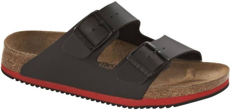 Birkenstock Werkschoenen Arizona SL slippers met olie- en vetbestendige grip-loopzool