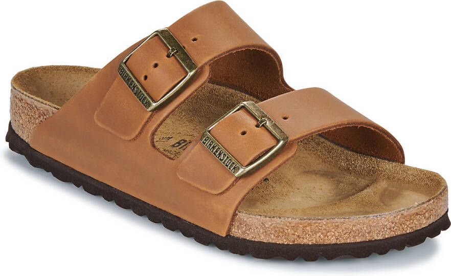 Birkenstock Slippers Arizona LEOI Cognac