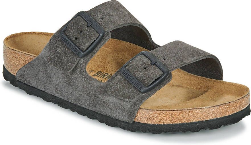 Birkenstock Slippers Arizona LEVE Velvet Grey