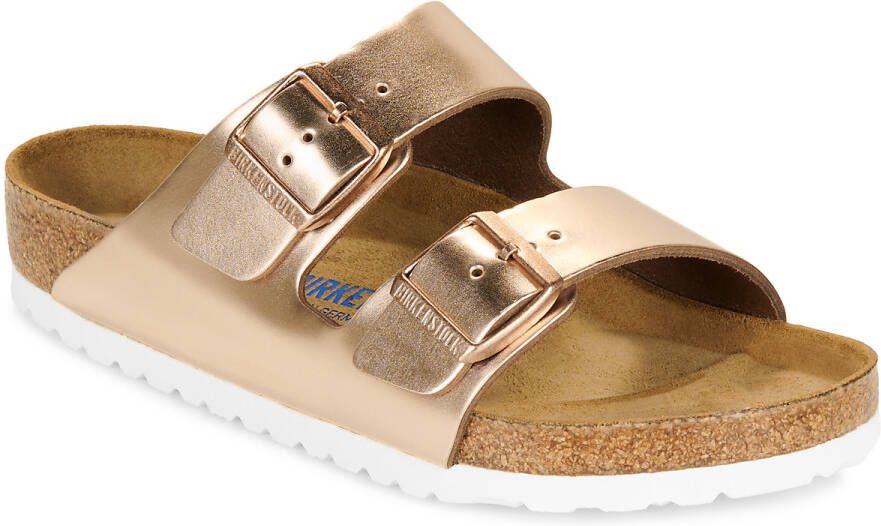 Birkenstock Slippers Arizona SFB LENA Metallic Copper