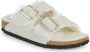 Birkenstock Shearling Straps Sandalen in Antiek Wit White Dames - Thumbnail 2