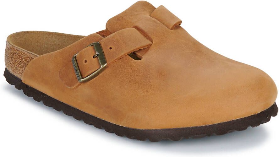 Birkenstock Slippers Boston LEOI Cognac